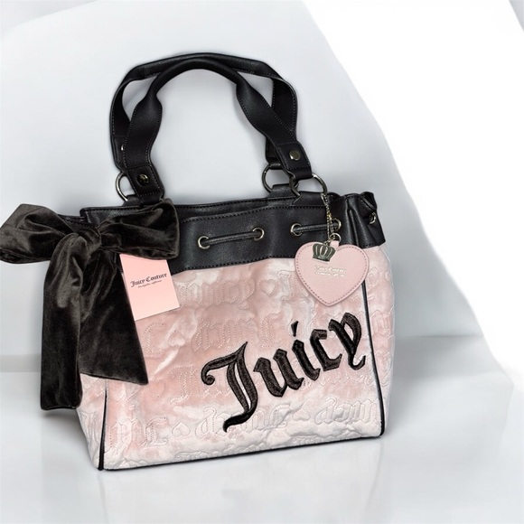 Juicy Couture Handbags - Dusty blush vintage tote juicy couture (hard to find)